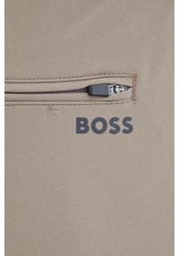 Boss Green spodnie BOSS GREEN męskie kolor beżowy dopasowane. Kolor: beżowy. Materiał: tkanina, materiał #3