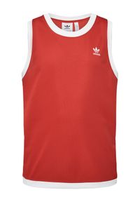 Adidas - adidas Tank top adicolor Mock Eyelet JP1098 Pomarańczowy Oversize. Kolor: pomarańczowy. Materiał: syntetyk