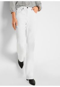 Dżinsy ze stretchem STRAIGHT, bestsellery bonprix biały. Kolor: biały #7
