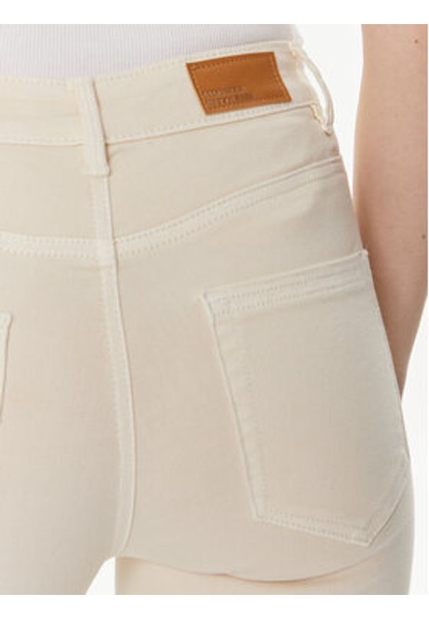 Vero Moda Jeansy Flash 10307571 Écru Skinny Fit