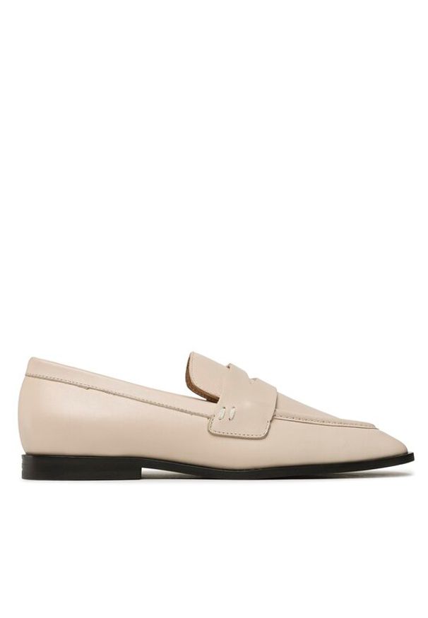 Gino Rossi - GINO ROSSI Mokasyny PENELOPE-01 Beżowy. Kolor: beżowy. Materiał: skóra