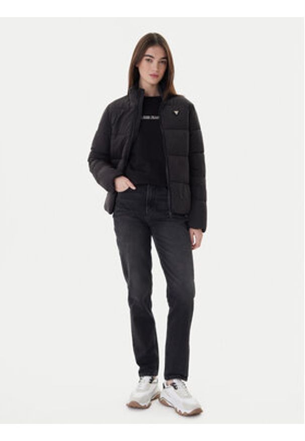 Guess Kurtka puchowa New Claudia V4YL03 WFUD0 Czarny Regular Fit. Kolor: czarny. Materiał: syntetyk