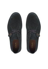 Clarks Trzewiki Desert Bt Evo Czarny. Kolor: czarny. Materiał: skóra, zamsz