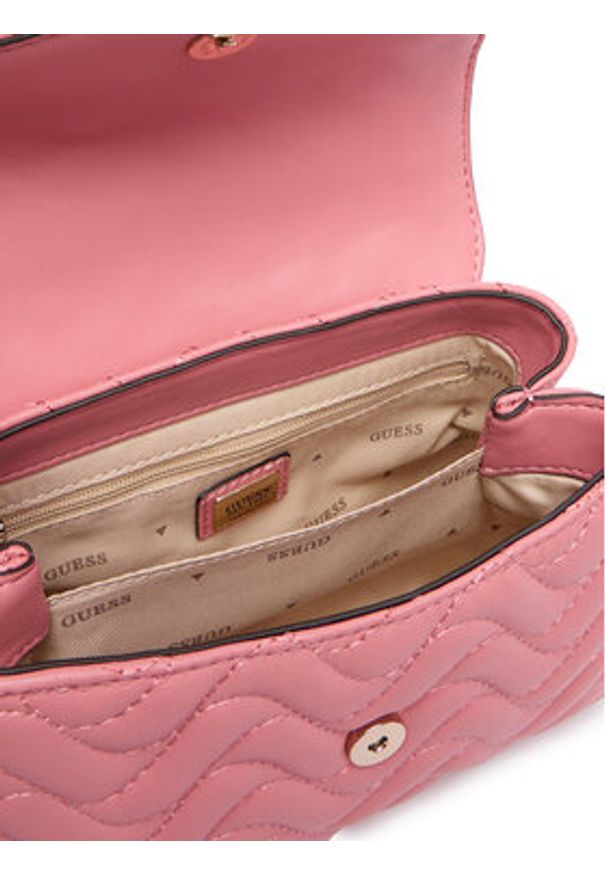 Guess Torebka HWQG96 53780 Różowy. Kolor: różowy. Materiał: skórzane