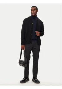 Armani Exchange Kardigan 6DZE1G ZM1LZ 1200 Czarny Regular Fit. Kolor: czarny. Materiał: bawełna #3