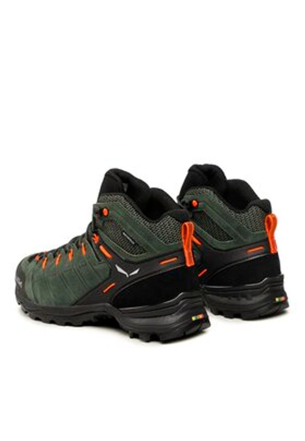 Salewa Trekkingi Ms Alp Mate Mid Ptx 61384-5400 Zielony. Kolor: zielony. Materiał: zamsz, skóra. Sport: turystyka piesza