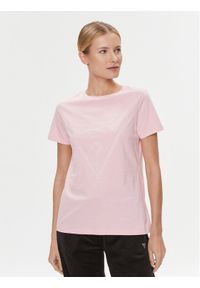 Guess T-Shirt Adele V2YI07 K8HM0 Różowy Regular Fit. Kolor: różowy. Materiał: bawełna #1