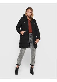 only - ONLY Płaszcz zimowy Dolly 15205369 Czarny Regular Fit. Kolor: czarny. Materiał: syntetyk. Sezon: zima