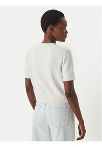 Calvin Klein Jeans Sweter LV047F356G Écru Regular Fit. Kolor: kremowy. Materiał: bawełna #5