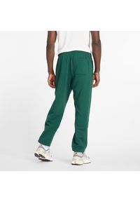 Spodnie męskie New Balance MP41508NWG – zielone. Kolor: zielony. Materiał: dresówka, bawełna, tkanina #4
