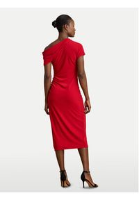 Lauren Ralph Lauren - LAUREN RALPH LAUREN Sukienka koktajlowa 200980223001 Czerwony Slim Fit. Kolor: czerwony. Materiał: syntetyk. Styl: wizytowy #4