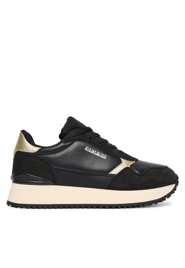 Napapijri Sneakersy Astra NP0A892V Czarny. Kolor: czarny. Materiał: skóra, zamsz