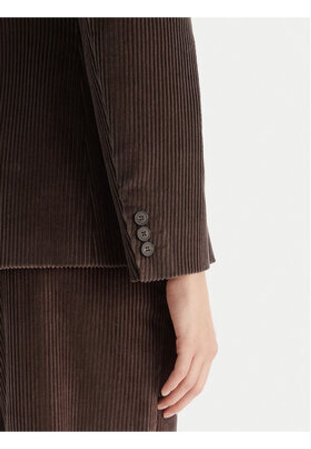 Weekend Max Mara Marynarka Katanga 2525046062 Brązowy Regular Fit. Kolor: brązowy. Materiał: bawełna