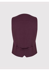 Pako Lorente - PAKO LORENTE – Bordowa dwurzędowa kamizelka męska. Okazja: na ślub cywilny, na wesele. Kolor: czerwony. Styl: elegancki, młodzieżowy #3