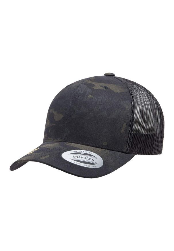 FLEXFIT - Czapka Z Daszkiem Camo Mesh Trucker Cap. Kolor: brązowy, zielony, wielokolorowy. Materiał: mesh