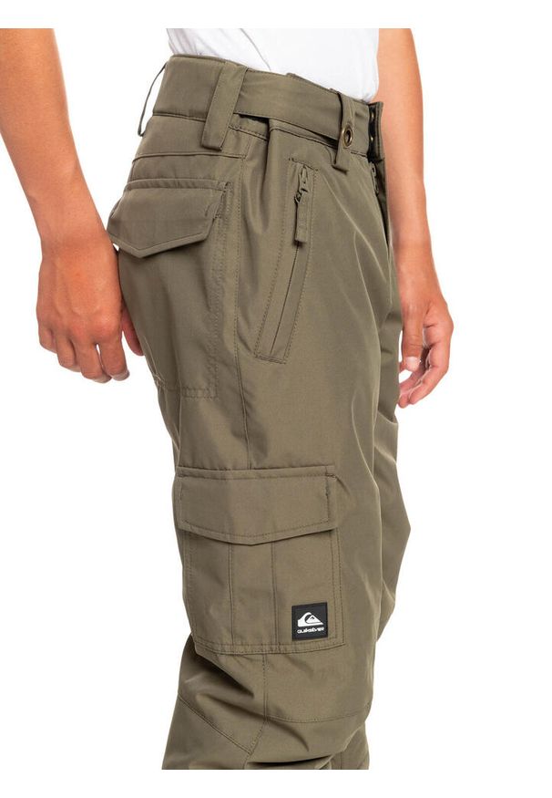 Spodnie narciarskie dla dzieci Quiksilver Porter 10K. Kolor: zielony. Materiał: poliester. Sport: narciarstwo