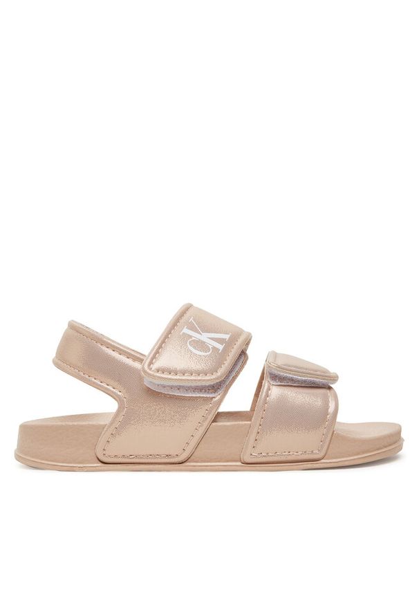 Sandały Calvin Klein Jeans. Kolor: różowy