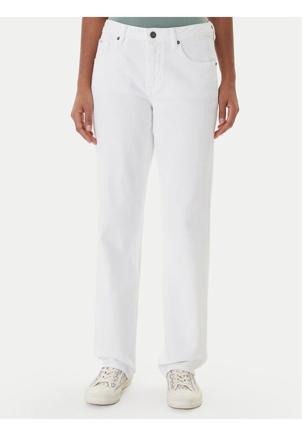 Guess Jeans Jeansy W5YA0I D0131 Biały Boyfriend Fit. Kolor: biały