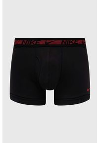 Nike bokserki 3-pack męskie kolor niebieski. Kolor: niebieski. Materiał: tkanina, skóra, włókno #1