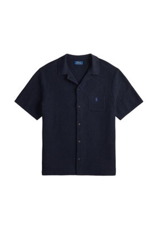 Polo Ralph Lauren Koszula 710P04442001 Granatowy Regular Fit. Typ kołnierza: polo. Kolor: niebieski. Materiał: bawełna