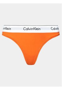 Calvin Klein Underwear Stringi 0000F3786E Pomarańczowy. Kolor: pomarańczowy. Materiał: bawełna #3