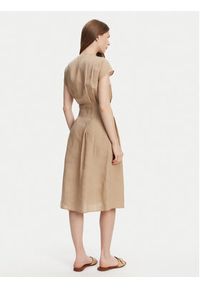 TwinSet - TWINSET Sukienka letnia 251TT2072 Beżowy Loose Fit. Kolor: beżowy. Materiał: lyocell. Sezon: lato