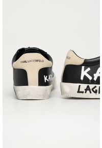 Karl Lagerfeld - Buty skórzane. Nosek buta: okrągły. Zapięcie: sznurówki. Kolor: czarny. Materiał: skóra. Szerokość cholewki: normalna #5