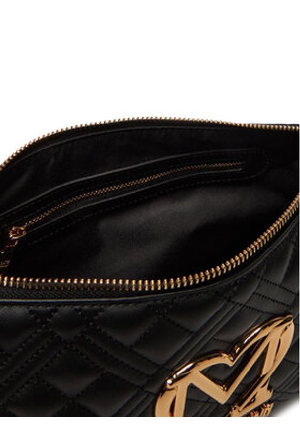 Love Moschino - LOVE MOSCHINO Torebka JC4300PP0MK1200A Czarny. Kolor: czarny. Materiał: skórzane