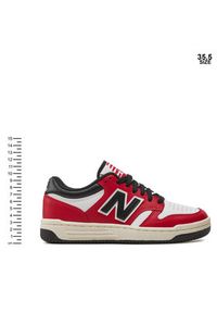 New Balance Sneakersy GSB480TT Czerwony. Kolor: czerwony. Materiał: skóra #4