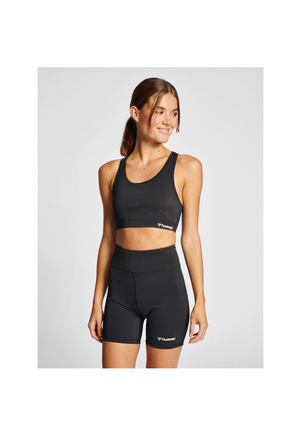 Damski biustonosz sportowy Hummel MT Active. Kolor: czarny. Sport: fitness