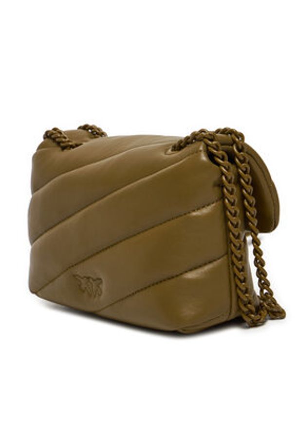 Pinko Torebka Love Puff Baby Cl AI 24-25 PLTT 100040 A1JO Brązowy. Kolor: brązowy. Materiał: skórzane