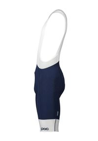 Spodenki kolarskie męskie POC Raceday Bibshorts. Kolor: biały, wielokolorowy, niebieski. Materiał: poliamid, elastan. Sport: kolarstwo