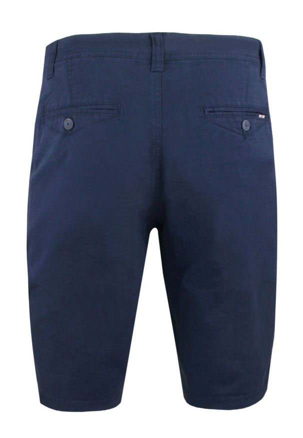 Męskie Szorty, Krótkie Spodenki - Pako Jeans - Granatowe. Kolor: niebieski. Materiał: bawełna, elastan. Długość: krótkie. Sezon: lato. Styl: klasyczny