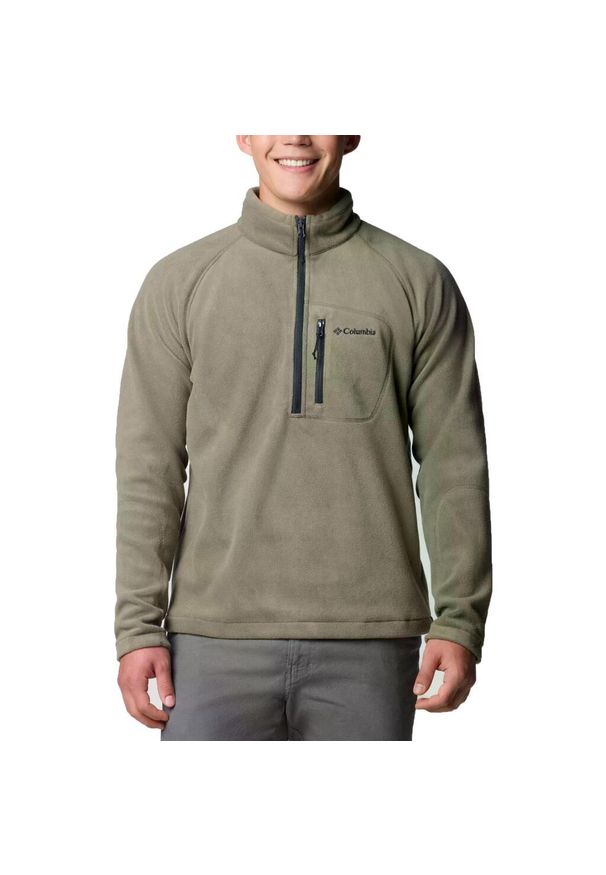 columbia - Bluza polarowa COLUMBIA FAST TREK III HALF ZIP FL Zielony. Kolor: zielony. Materiał: polar. Styl: sportowy. Sport: turystyka piesza
