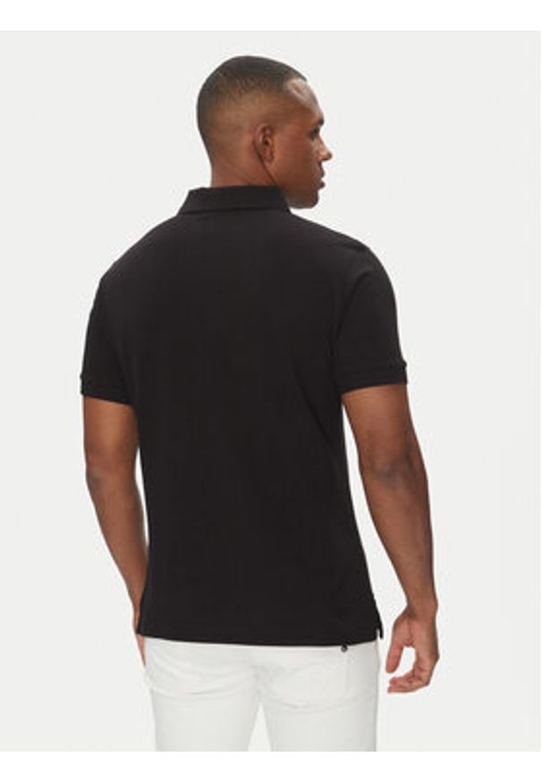 Versace Jeans Couture Polo 78GAGT08 Czarny Regular Fit. Typ kołnierza: polo. Kolor: czarny. Materiał: bawełna