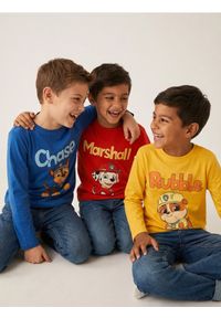 Sinsay - Bawełniana koszulka z nadrukiem 3 pack PAW Patrol - czerwony. Kolor: czerwony. Materiał: bawełna. Wzór: nadruk #1