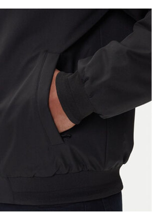 Geox Kurtka bomber Vincit M5620C T3127 F9000 Czarny Regular Fit. Kolor: czarny. Materiał: syntetyk