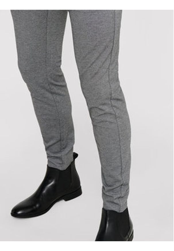 Only & Sons Chinosy Mark 22010209 Szary Slim Fit. Kolor: szary. Materiał: syntetyk