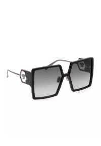 Philipp Plein - PHILIPP PLEIN - Czarne okulary przeciwsłoneczne Diva. Kolor: czarny. Wzór: ażurowy
