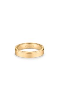 W.KRUK - Obrączka ślubna złota Unica męska. Materiał: złote. Kolor: złoty. Wzór: gładki #1
