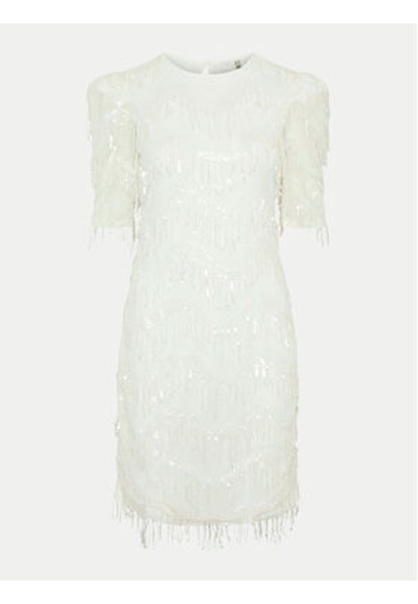 YAS Sukienka koktajlowa Bella 26034900 Biały Regular Fit. Kolor: biały. Materiał: syntetyk. Styl: wizytowy