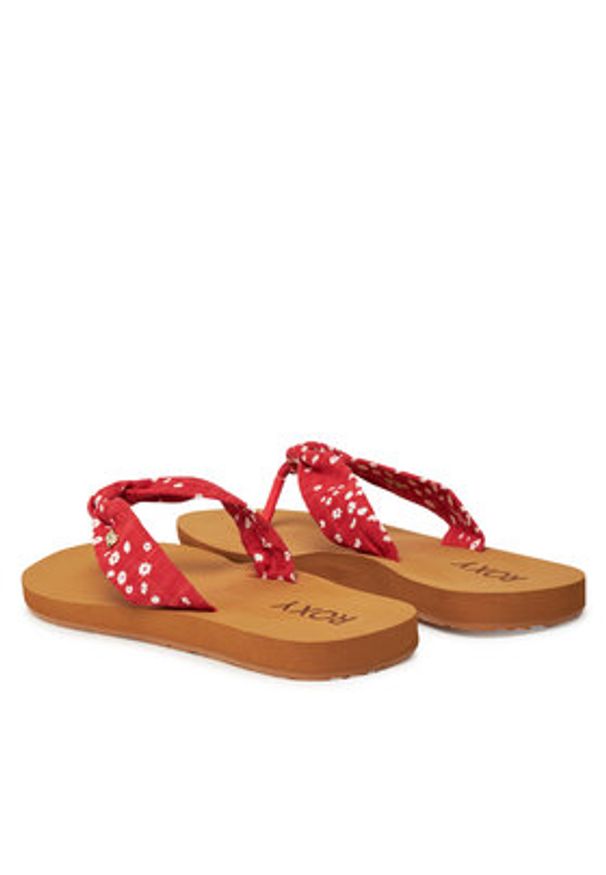 Roxy Japonki ARJL101175 Czarny. Kolor: czarny. Materiał: materiał