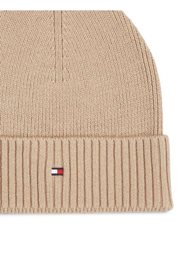 TOMMY HILFIGER - Tommy Hilfiger Czapka Flag AM0AM12796 Beżowy. Kolor: beżowy. Materiał: materiał, bawełna