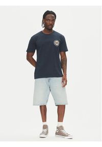 Quiksilver T-Shirt Circle Back Ss EQYZT08054 Granatowy Regular Fit. Kolor: niebieski. Materiał: bawełna #3