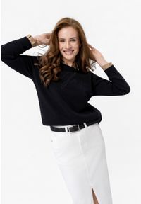 Volcano - Bluza z napisem B-GLOW. Materiał: bawełna, skóra, materiał. Wzór: napisy. Styl: klasyczny #1