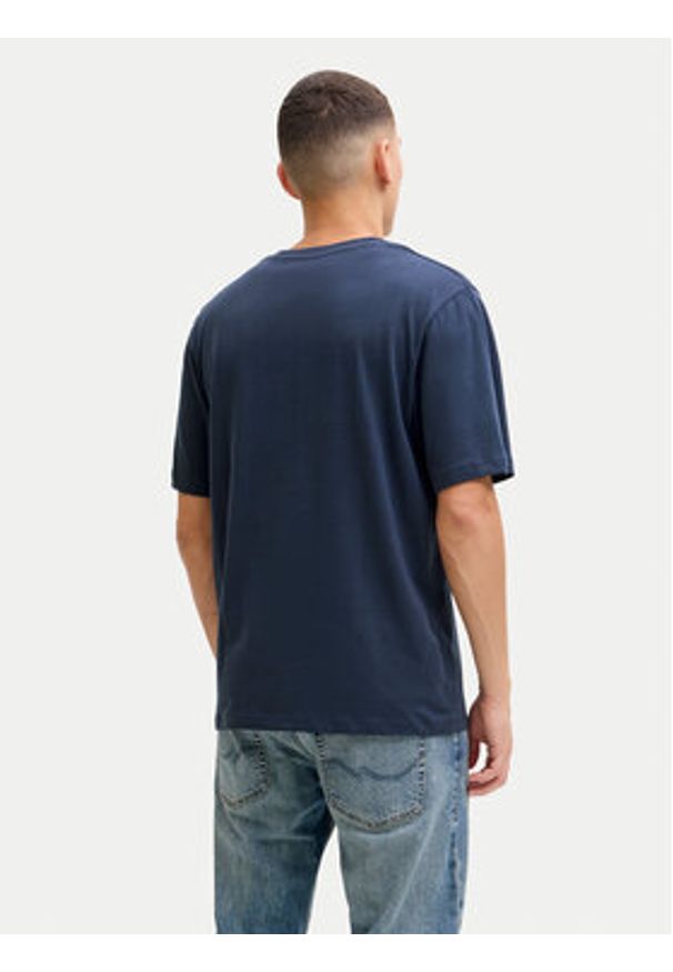 Jack & Jones T-Shirt Evin 12290173 Niebieski Regular Fit. Kolor: niebieski. Materiał: bawełna