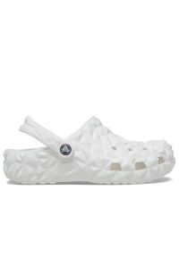 Klapki Crocs Classic Geometric Clog 209563-100 - białe. Kolor: biały. Materiał: materiał. Wzór: geometria. Sezon: lato #1