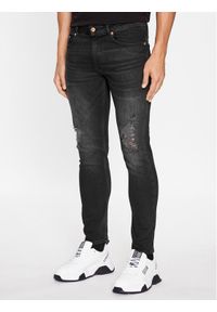 Versace Jeans Couture Jeansy 75GAB5D0 Czarny Skinny Fit. Kolor: czarny