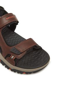 skechers - Skechers Sandały Prewitt-Rigdon 205139/BRBK Brązowy. Kolor: brązowy. Materiał: skóra #5