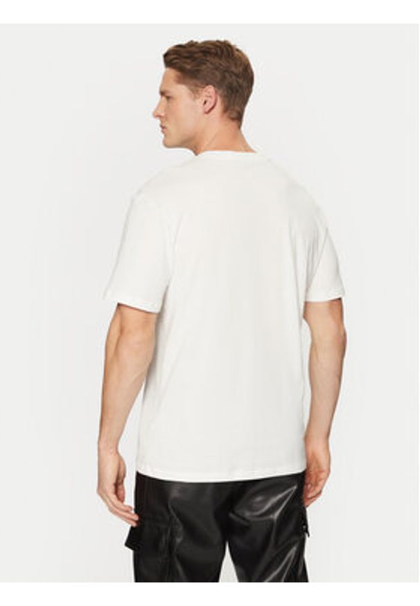 Hugo - HUGO T-Shirt Dostalgi 50530684 Beżowy Relaxed Fit. Kolor: beżowy. Materiał: bawełna